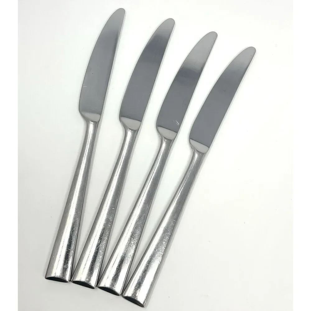 Lenox Continental Dining Stainless Steel Dinner Knives 18/10 9 1/4” Set Of 4